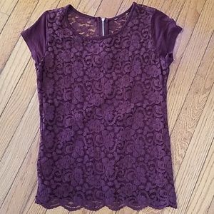 Lace Front Blouse